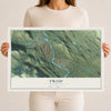 Map of Twisp, Washington, 12 x 18 inch unframed archival matte print