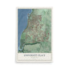 Map of University Place, Washington, 12 x 18 inch unframed archival matte print