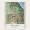 View Ridge, Washington map print, the full design