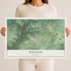Map of Winlock, Washington, 12 x 18 inch unframed archival matte print