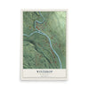 Map of Winthrop, Washington, 12 x 18 inch unframed archival matte print