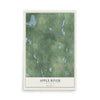 Map of Apple River, Wisconsin, 12 x 18 inch unframed archival matte print