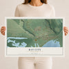 Map of Bay City, Wisconsin, 12 x 18 inch unframed archival matte print