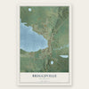 Briggsville, Wisconsin map print, the full design