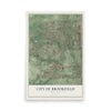 Map of Brookfield, Wisconsin, 12 x 18 inch unframed archival matte print
