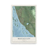 Map of Buffalo City, Wisconsin, 12 x 18 inch unframed archival matte print