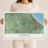 Map of Caledonia, Racine County, Wisconsin, 12 x 18 inch unframed archival matte print