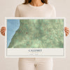Map of Calumet, Wisconsin, 12 x 18 inch unframed archival matte print