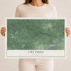 Map of City Point, Wisconsin, 12 x 18 inch unframed archival matte print