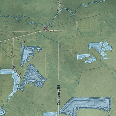 Close-up of the map of City Point, Wisconsin print showing street and building detail