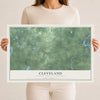 Map of Cleveland, Chippewa County, Wisconsin, 12 x 18 inch unframed archival matte print