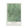 Map of Cleveland, Marathon County, Wisconsin, 12 x 18 inch unframed archival matte print