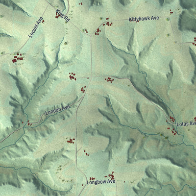 Close-up of the map of Clifton, Monroe County, Wisconsin print showing street and building detail