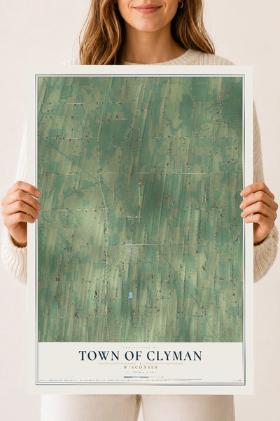Map of the Town of Clyman, Wisconsin, 18 x 24 inch unframed archival matte print