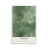 Map of Colburn, Adams County, Wisconsin, 12 x 18 inch unframed archival matte print