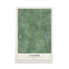 Map of Colburn, Chippewa County, Wisconsin, 12 x 18 inch unframed archival matte print