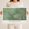 Map of Coloma, Wisconsin, 12 x 18 inch unframed archival matte print