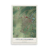 Map of Columbus, Wisconsin, 12 x 18 inch unframed archival matte print