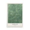 Map of Dairyland, Wisconsin, 12 x 18 inch unframed archival matte print