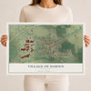 Map of Darien, Wisconsin, 12 x 18 inch unframed archival matte print