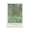 Map of Darlington, Wisconsin, 12 x 18 inch unframed archival matte print