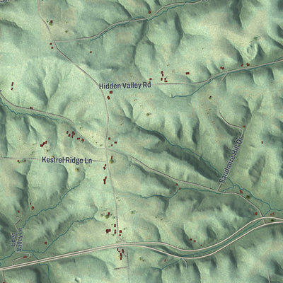 Close-up of the map of Dayton, Richland County, Wisconsin print showing street and building detail