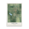 Map of Deer Park, Wisconsin, 12 x 18 inch unframed archival matte print