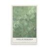 Map of the Town of Deerfield, Waushara County, Wisconsin, 12 x 18 inch unframed archival matte print