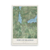 Map of the Town of Delafield, Wisconsin, 12 x 18 inch unframed archival matte print