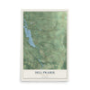 Map of Dell Prairie, Wisconsin, 12 x 18 inch unframed archival matte print