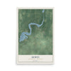 Map of Dewey, Rusk County, Wisconsin, 12 x 18 inch unframed archival matte print