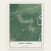 Diaperville, Wisconsin map print, the full design