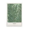 Map of Dodge, Wisconsin, 12 x 18 inch unframed archival matte print