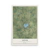 Map of Dover, Racine County, Wisconsin, 12 x 18 inch unframed archival matte print