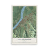 Map of Durand, Wisconsin, 12 x 18 inch unframed archival matte print