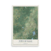 Map of the Town of Eagle, Waukesha County, Wisconsin, 12 x 18 inch unframed archival matte print