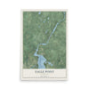 Map of Eagle Point, Wisconsin, 12 x 18 inch unframed archival matte print