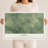 Map of Eaton, Brown County, Wisconsin, 12 x 18 inch unframed archival matte print