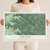 Map of Eau Galle, Dunn County, Wisconsin, 12 x 18 inch unframed archival matte print