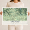 Map of the Town of Eden, Iowa County, Wisconsin, 12 x 18 inch unframed archival matte print