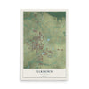 Map of Elkhorn, Wisconsin, 12 x 18 inch unframed archival matte print