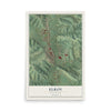 Map of Elroy, Wisconsin, 12 x 18 inch unframed archival matte print
