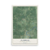 Map of Flambeau, Rusk County, Wisconsin, 12 x 18 inch unframed archival matte print