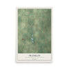 Map of Franklin, Kewaunee County, Wisconsin, 12 x 18 inch unframed archival matte print