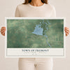 Map of the Town of Fremont, Waupaca County, Wisconsin, 12 x 18 inch unframed archival matte print