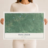 Map of Frog Creek, Wisconsin, 12 x 18 inch unframed archival matte print