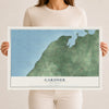 Map of Gardner, Wisconsin, 12 x 18 inch unframed archival matte print