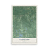 Map of Grand View, Wisconsin, 12 x 18 inch unframed archival matte print
