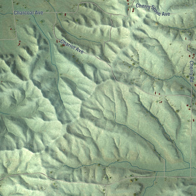 Second close-up of the map of Grant, Monroe County, Wisconsin print showing more streets and buildings