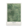 Map of Grant, Portage County, Wisconsin, 12 x 18 inch unframed archival matte print